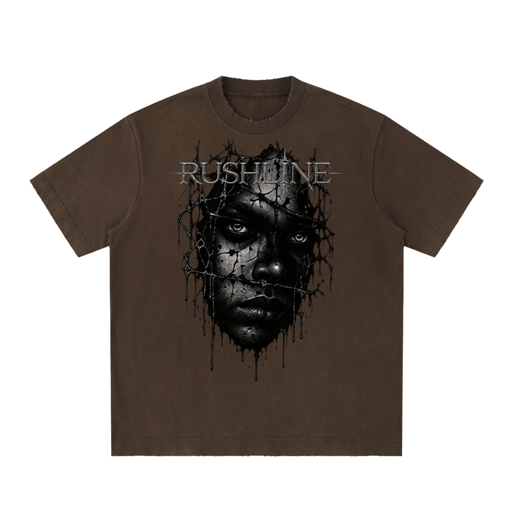 Heavyweight Vintage Washed Frayed T-Shirt