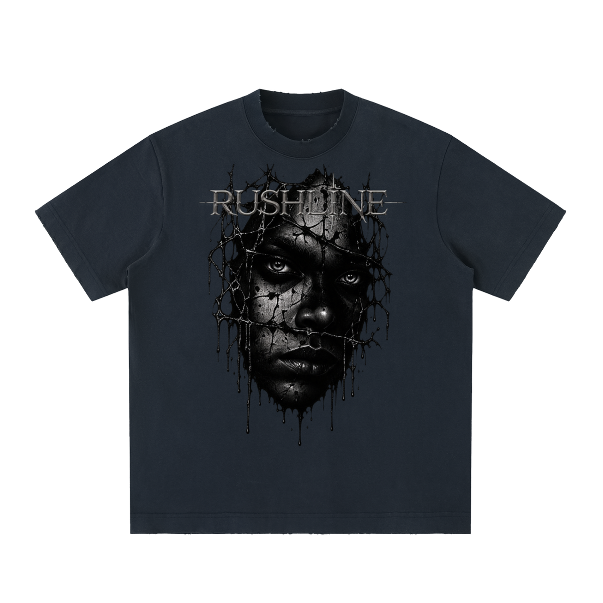 Heavyweight Vintage Washed Frayed T-Shirt