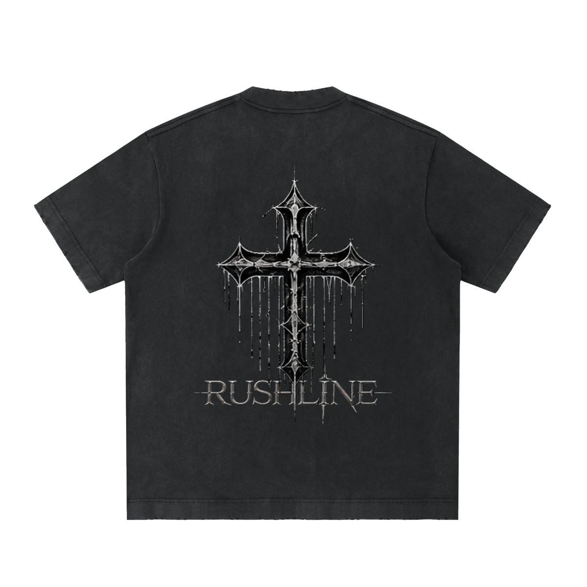 Heavyweight Vintage Washed Frayed T-Shirt