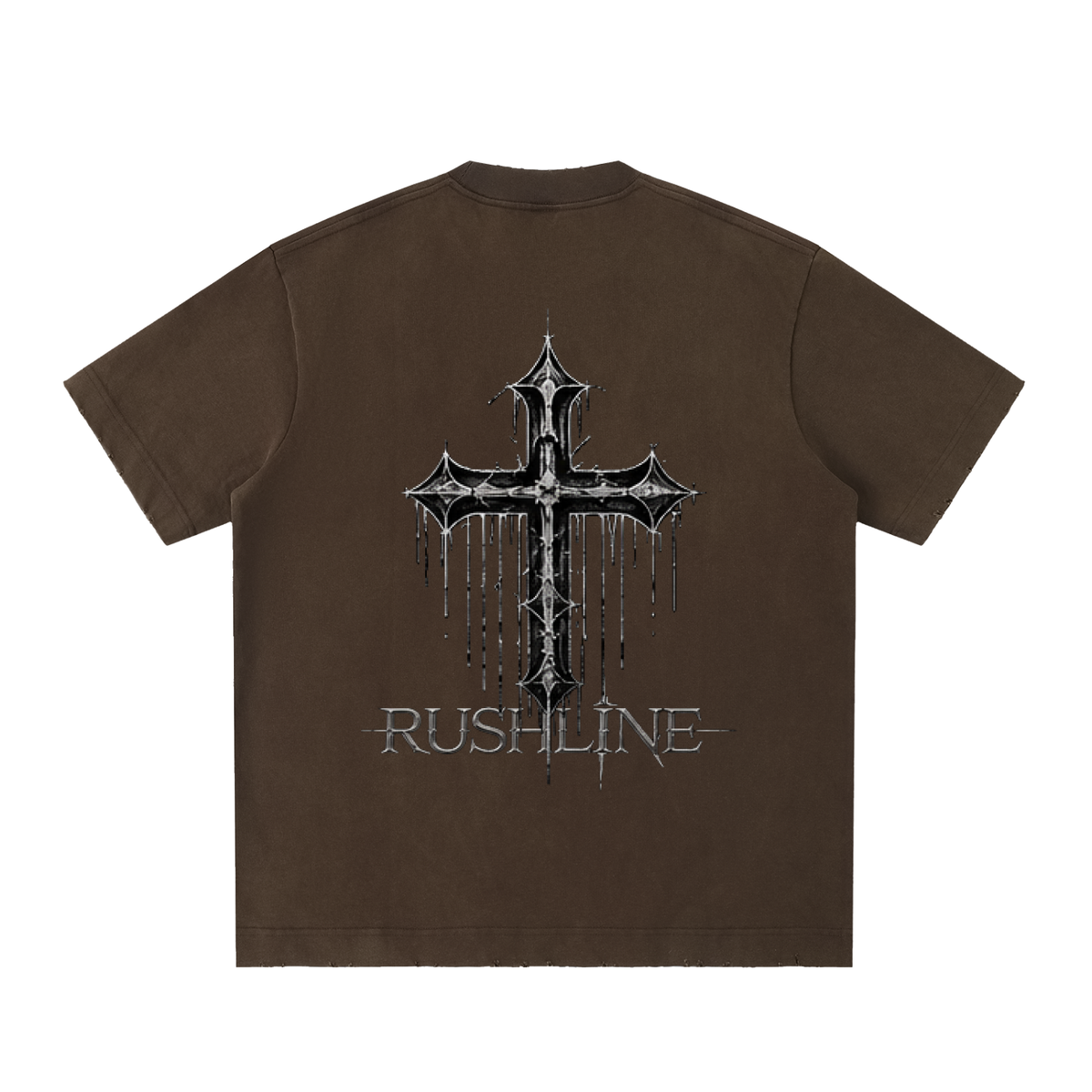 Heavyweight Vintage Washed Frayed T-Shirt