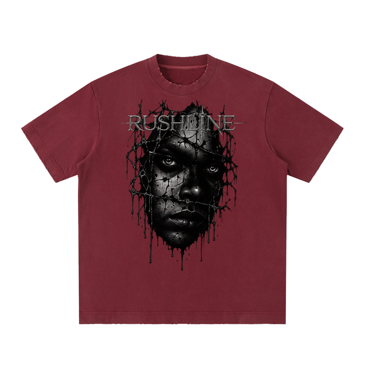 Heavyweight Vintage Washed Frayed T-Shirt