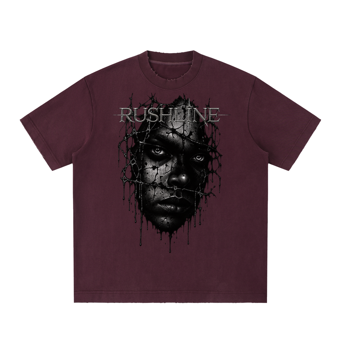 Heavyweight Vintage Washed Frayed T-Shirt