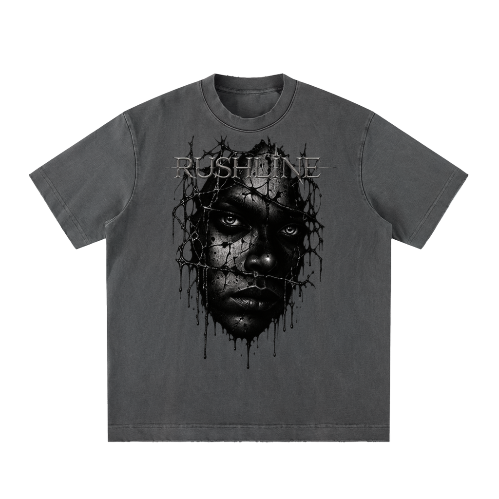 Heavyweight Vintage Washed Frayed T-Shirt