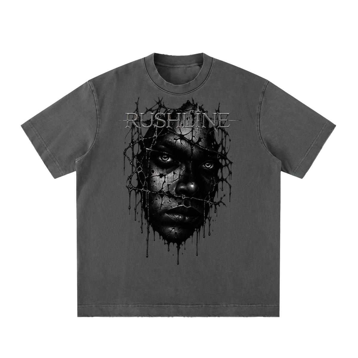Heavyweight Vintage Washed Frayed T-Shirt