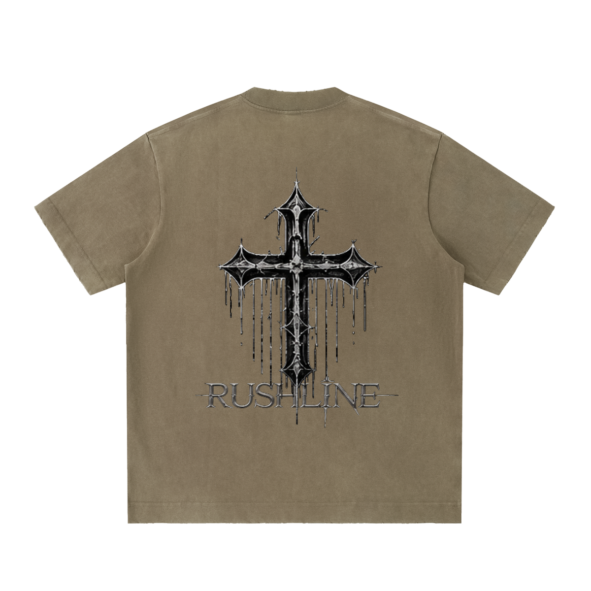 Heavyweight Vintage Washed Frayed T-Shirt